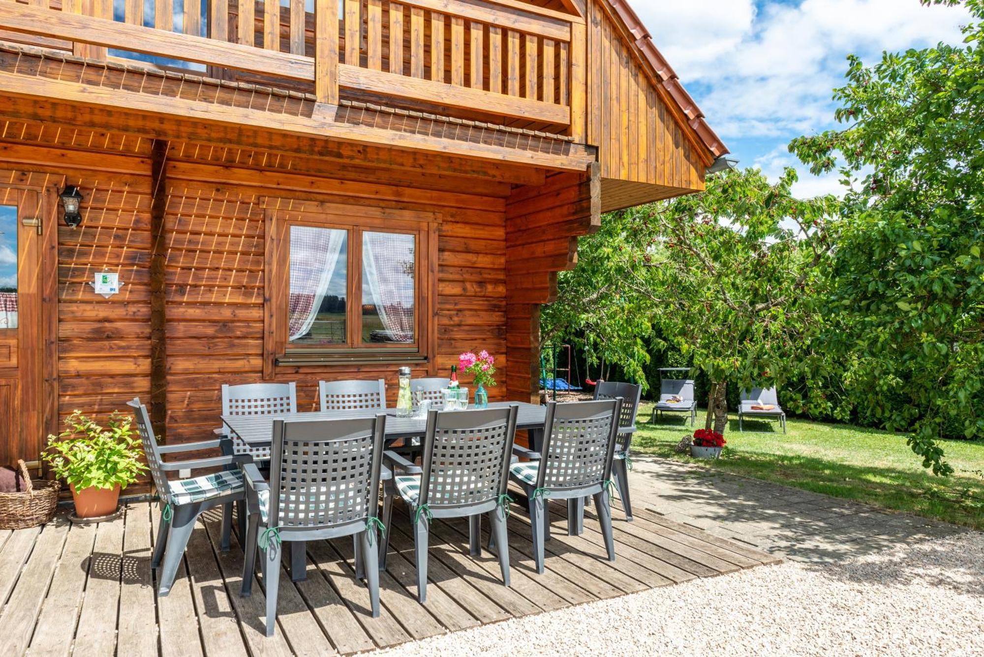 Villa Ferienblockhaus Glocker - Hof à Leibertingen Extérieur photo